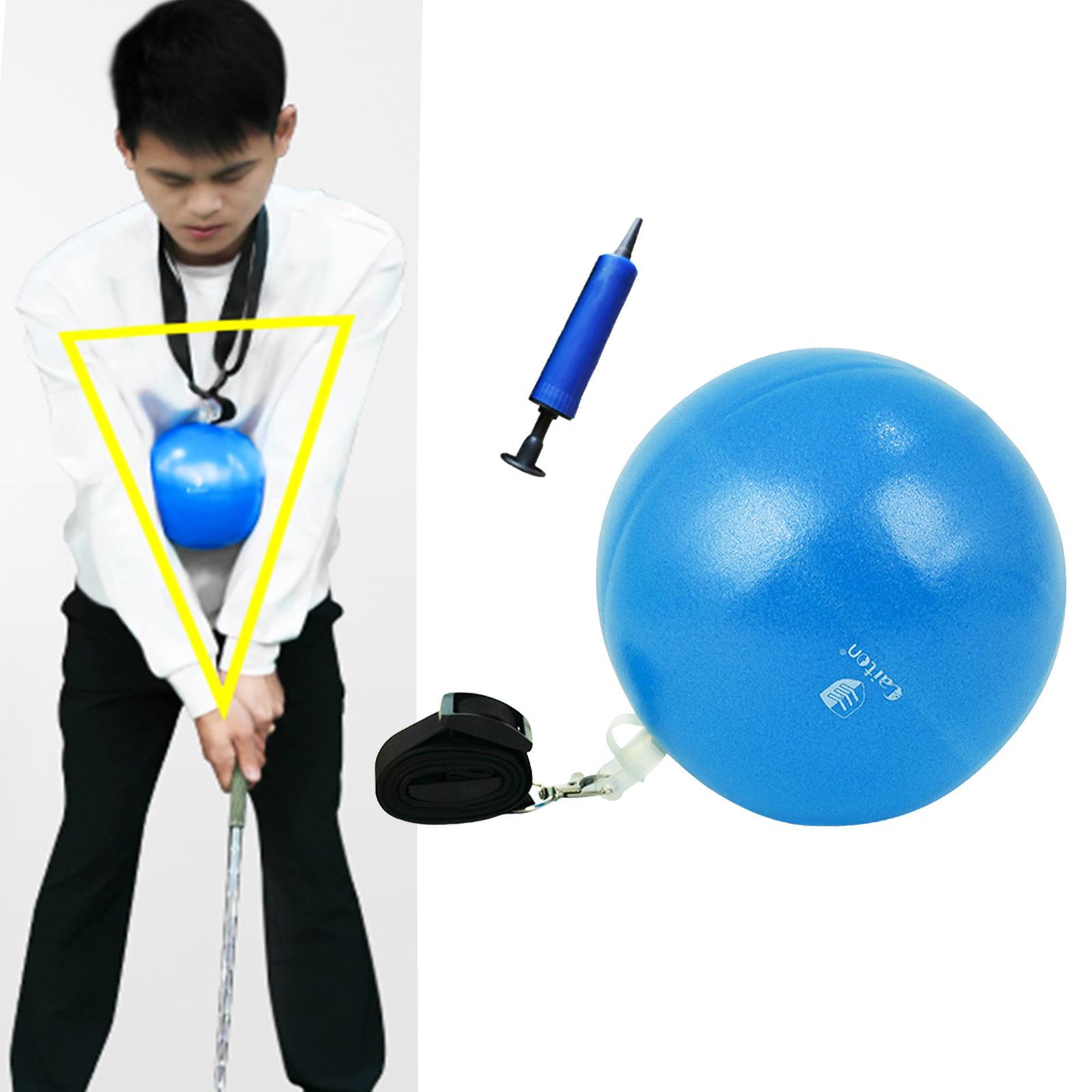 Golf Swing Trainer Ball Assist W/ Adjustable Lanyard for Posture Correction Golfer