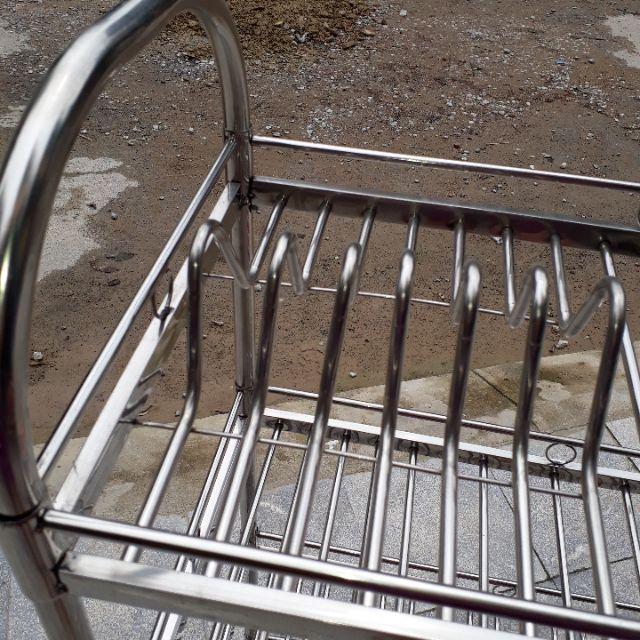 Kệ để bát đĩa 4 tầng inox dạng lắp ráp