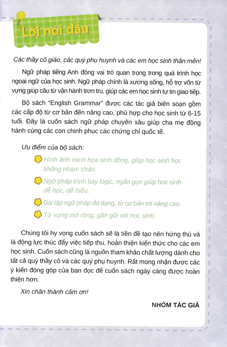 English Grammar For Flyers 1 (Có Đáp Án)_MT