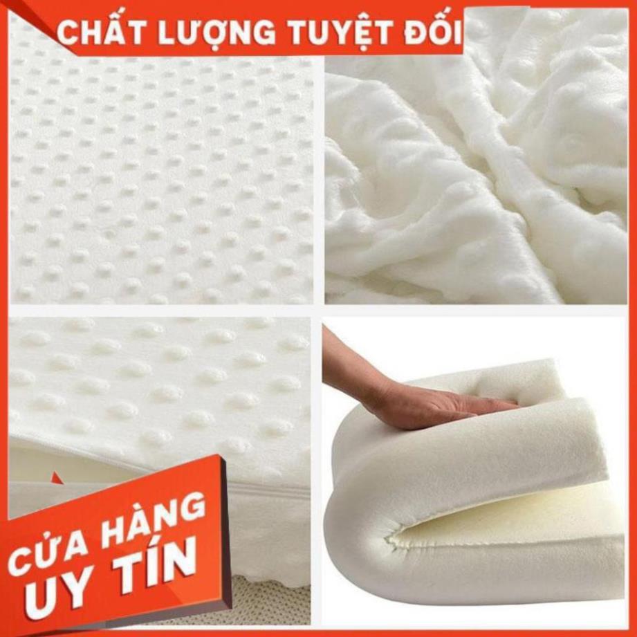 Gối cao su non dùng cho người lớn, Gối cao su non mặt xù cao cấp Kiosi cho giấc ngủ sâu, ngủ ngon mỗi ngày