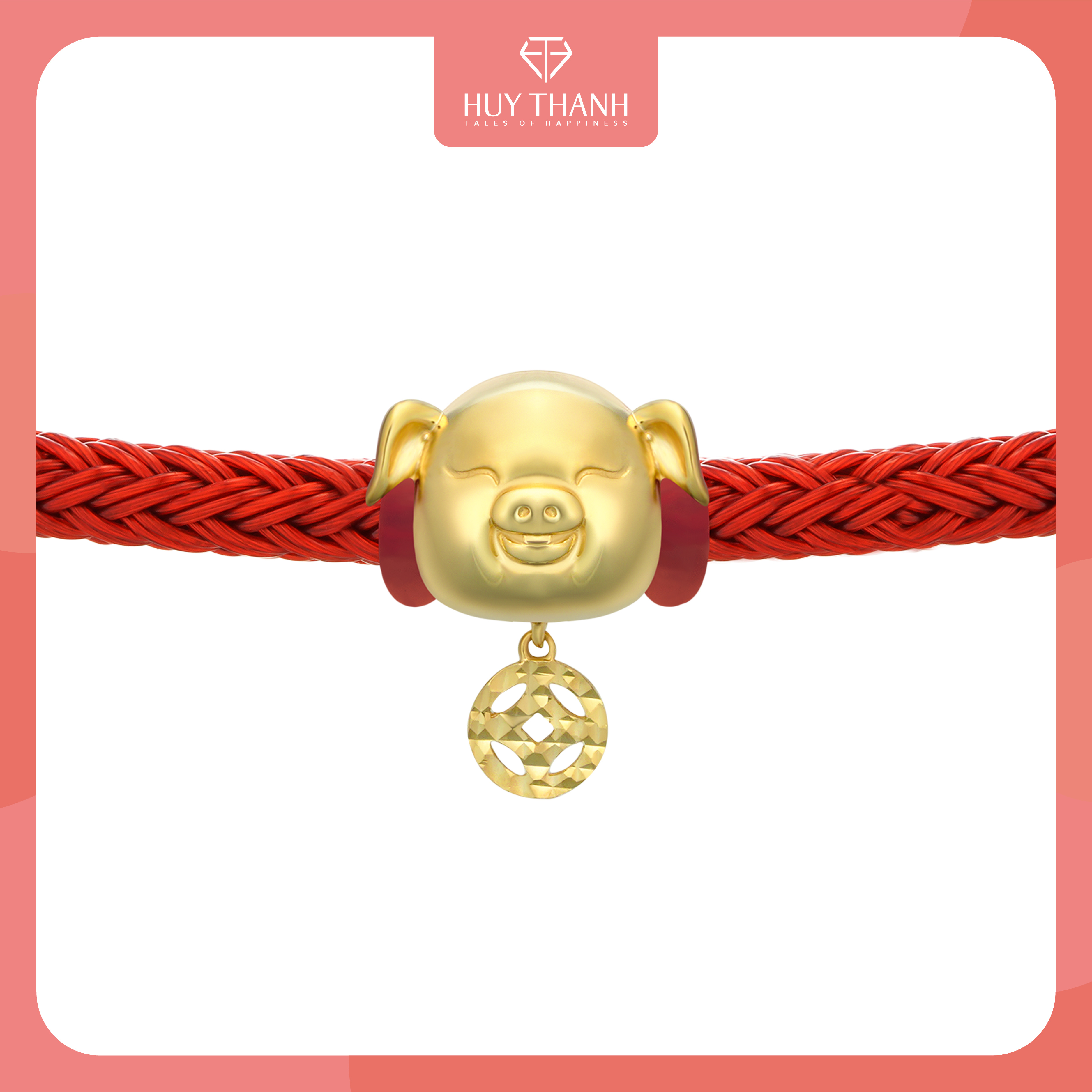 Charm Kim Hợi Vàng 14k LLF222 Huy Thanh Jewelry