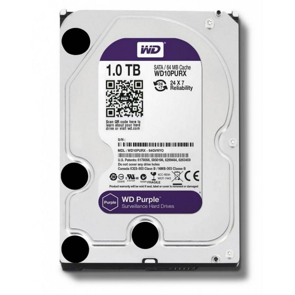 Ổ Cứng HDD WD PURPLE 1TB - Hàng chính hãng