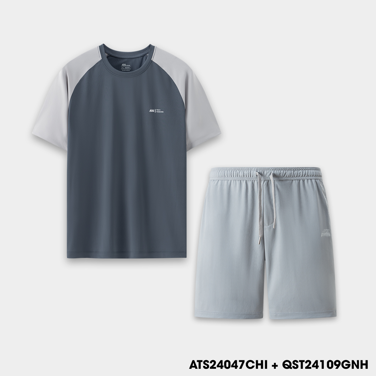Bộ Quần Áo Thể Thao Nam 5S FASHION Tay Raglan Thiết Kế Khỏe Khoắn, Thoải Mái (ATS24047-QST24109)