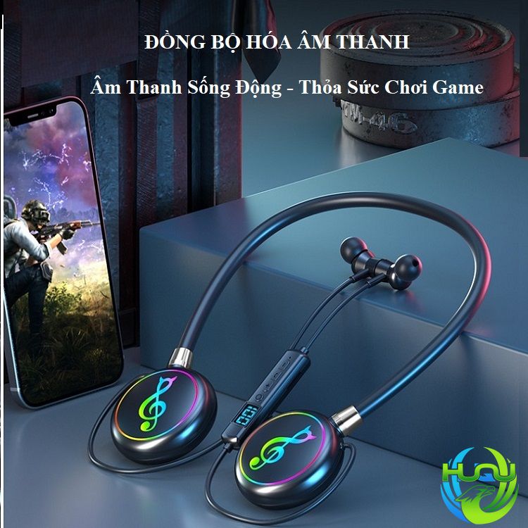 Tai Nghe Bluetooth Đeo Vai Thể Thao Huqu YYDS-168