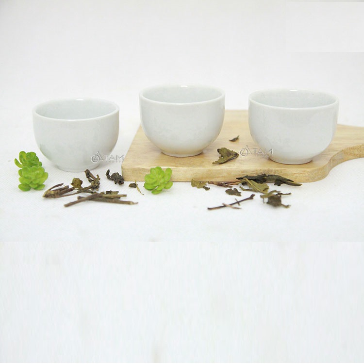 Set 6 Chén Trà Không Quai Bát Tràng Hàng Đẹp