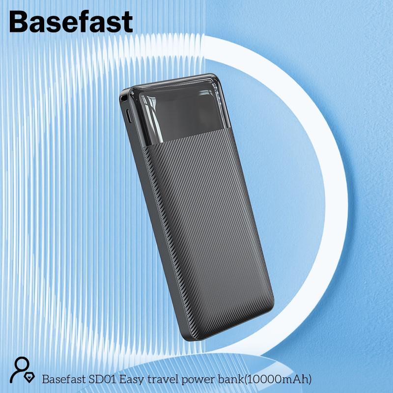 Sạc dự phòng Chính Hãng Basefast SD01 - Pin dung lượng 10000mAh , 20000mAh sạc nhanh cho Smartphone - Hàng Chính Hãng