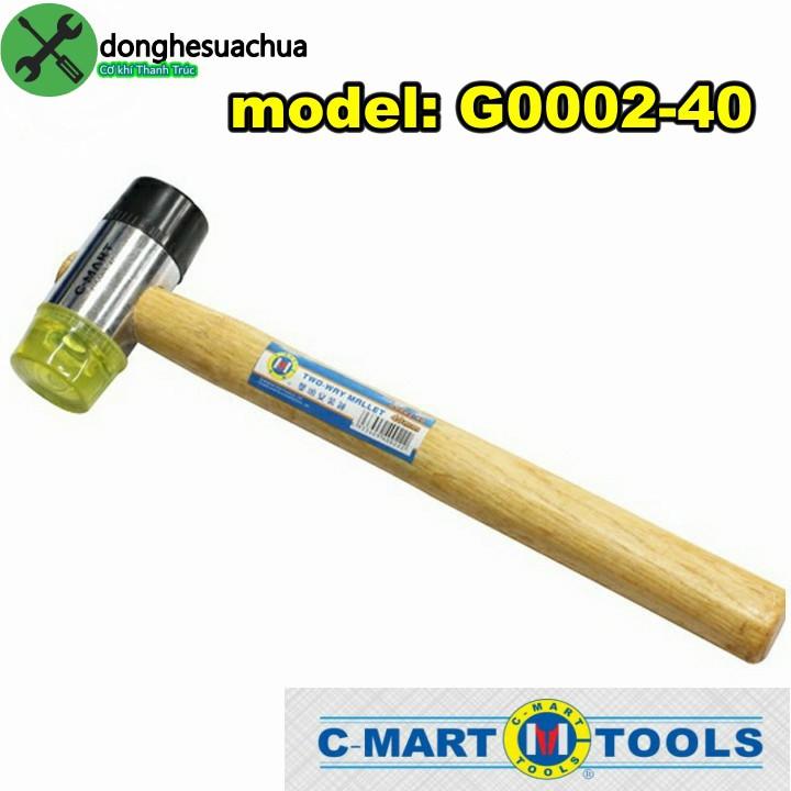 Búa nhựa 2 đầu thân gỗ C-Mart G0002-40