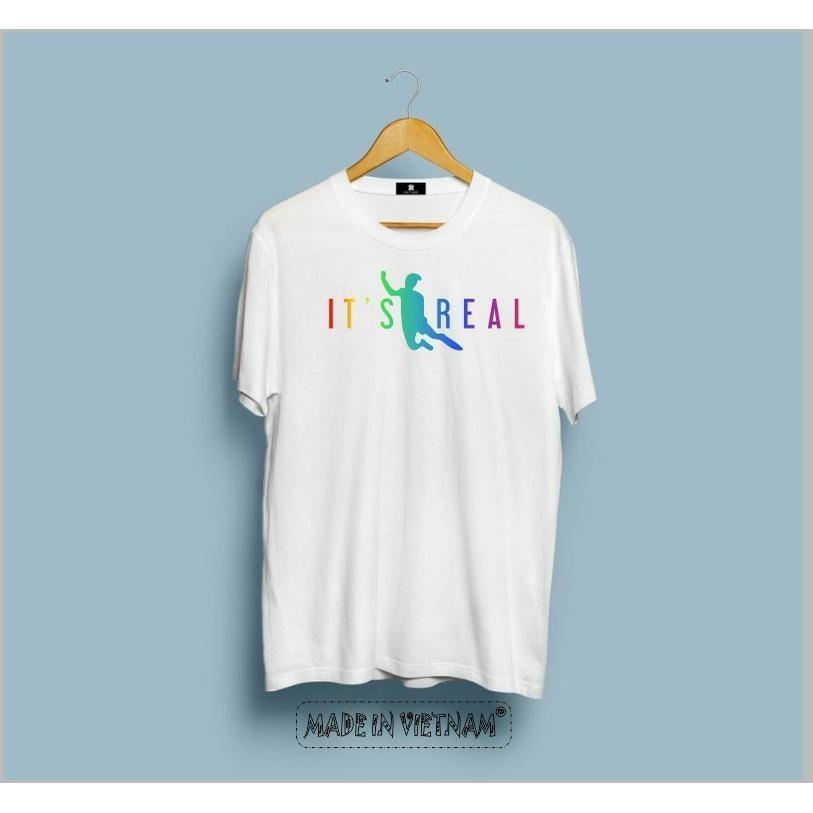 Áo thun phản quang 7 màu ITS REAL tay lỡ chất cotton 4 chiều mềm mịn tay ngắn phong cách,Áo thun phản quang 7 màu vải thun cotton mềm mịn siêu hot