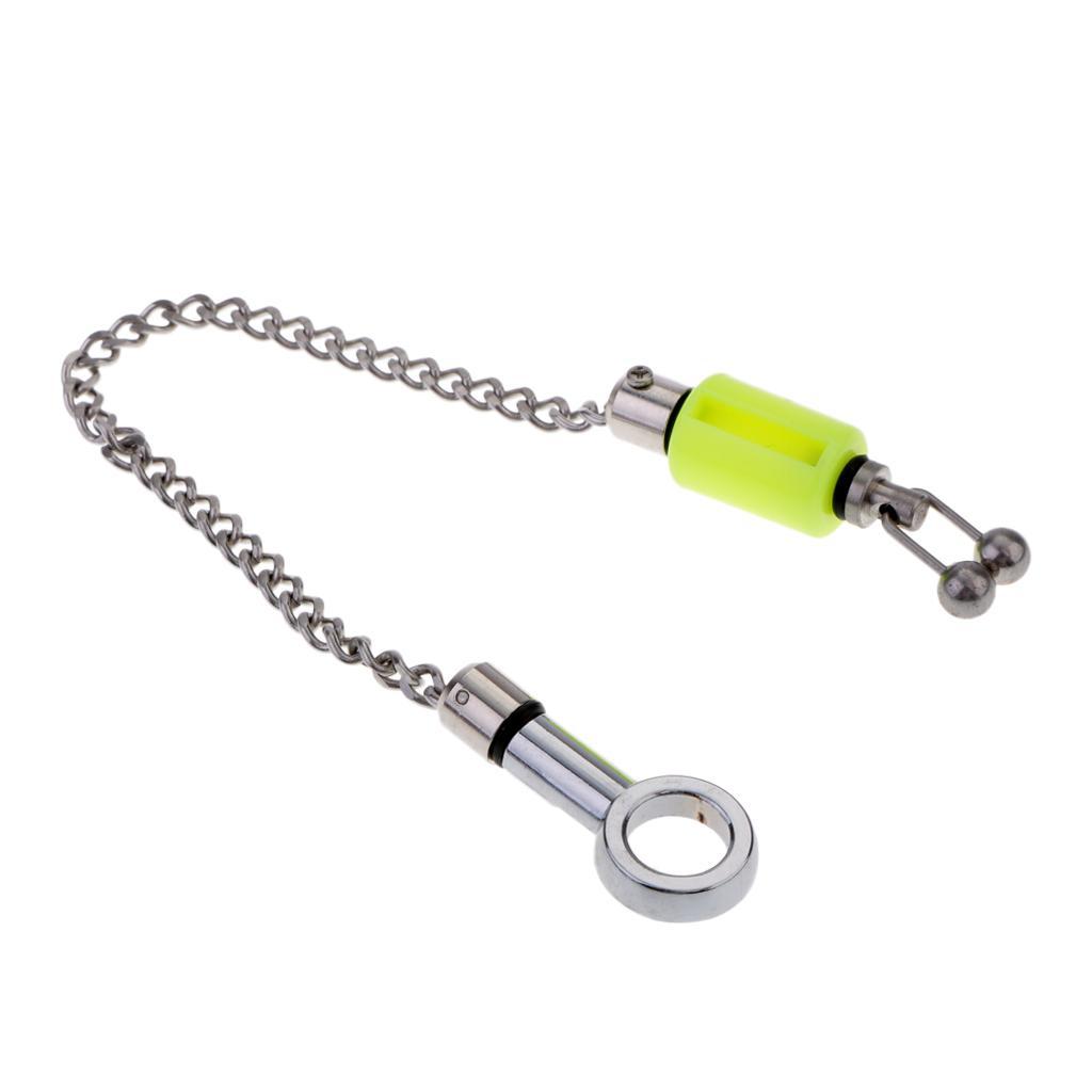 2pcs Chain Indicators Carp Fishing Bite Alarm Indicators Bobbin Red & Yellow