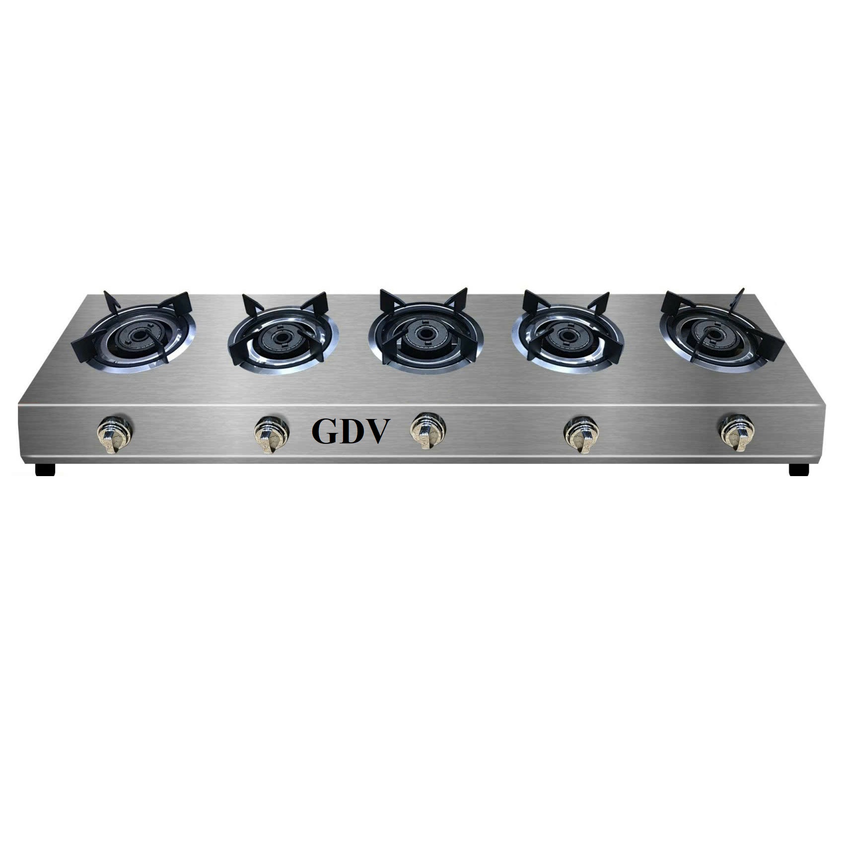 Bếp Gas Khè Công Nghiệp Inox GDV 5 Lò Đốt - Hàng Chính Hãng