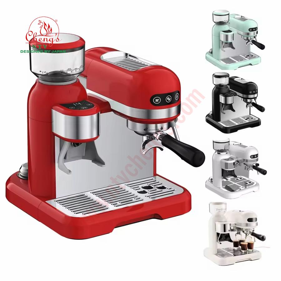 Máy pha cà phê Espresoo tự động EM3601 - Tích hợp máy xay thế hệ mới, áp suất 20 bar - Hàng nhập khẩu, thương hiệu NTV Cheng's
