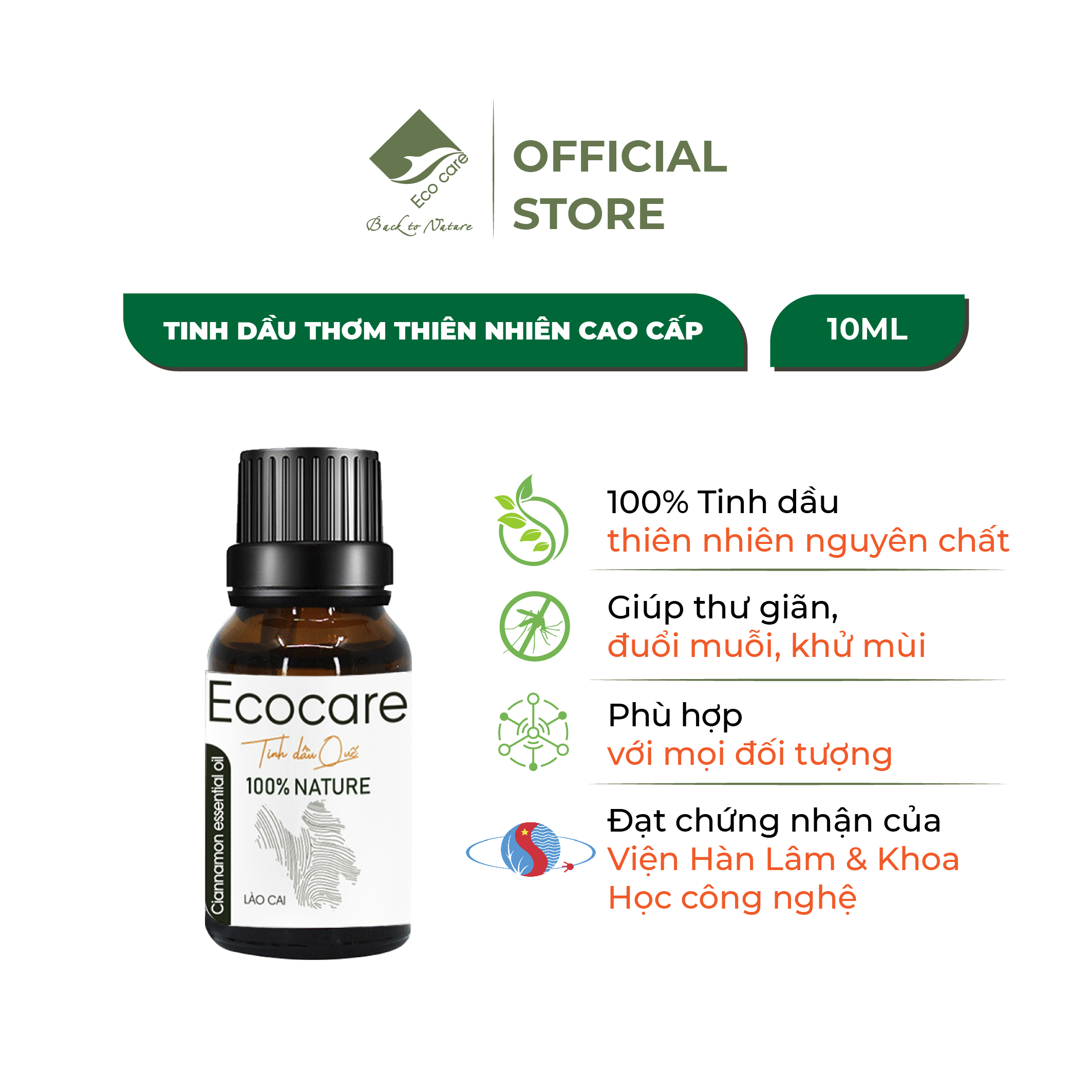 Tinh dầu Quế nguyên chất 10ml