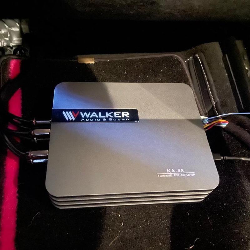 DSP Bộ khuếch đại âm thanh kèm Amply WALKER KA-48 kết nối Bluetooth công suất 240W Amply xe hơi hàng cao cấp của Germany