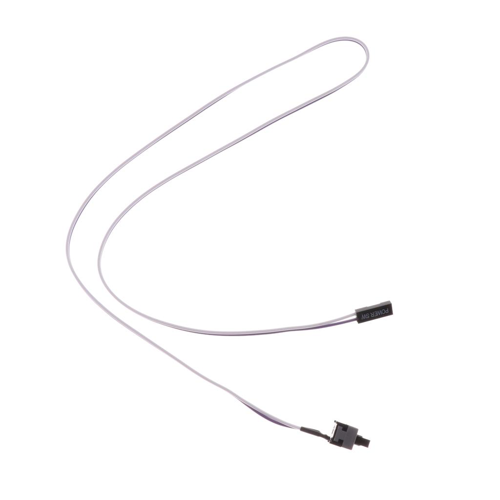 10 Pack 2Pin SW PC Restarting Power Cable on/off Push Switch Button Wire
