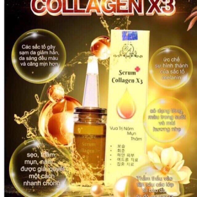 serum collagen x3 giảm nám, mụn thâm 20ml