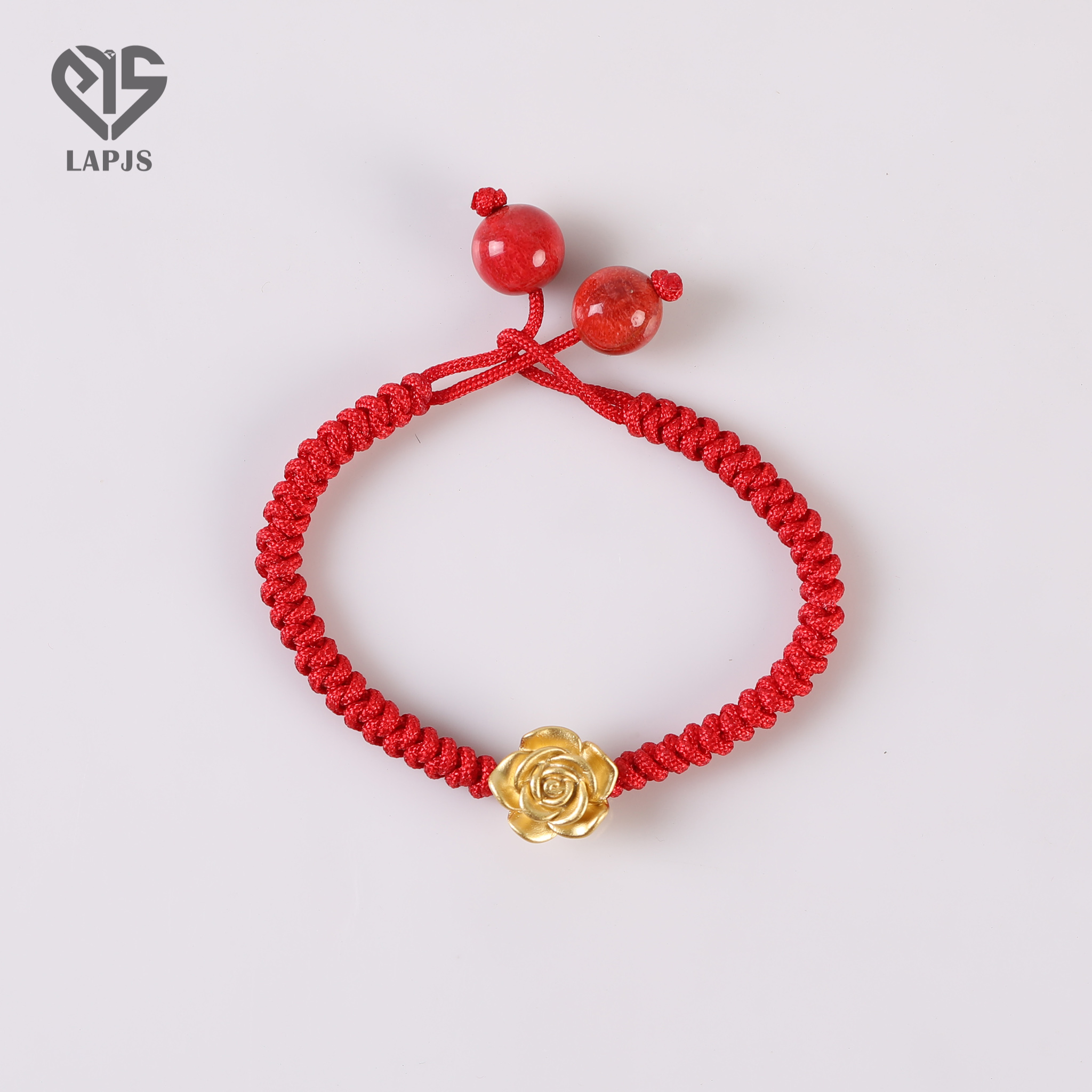Vòng tay Chỉ đỏ Charm Hoa Hồng SBL-1817 | Trang sức PJS