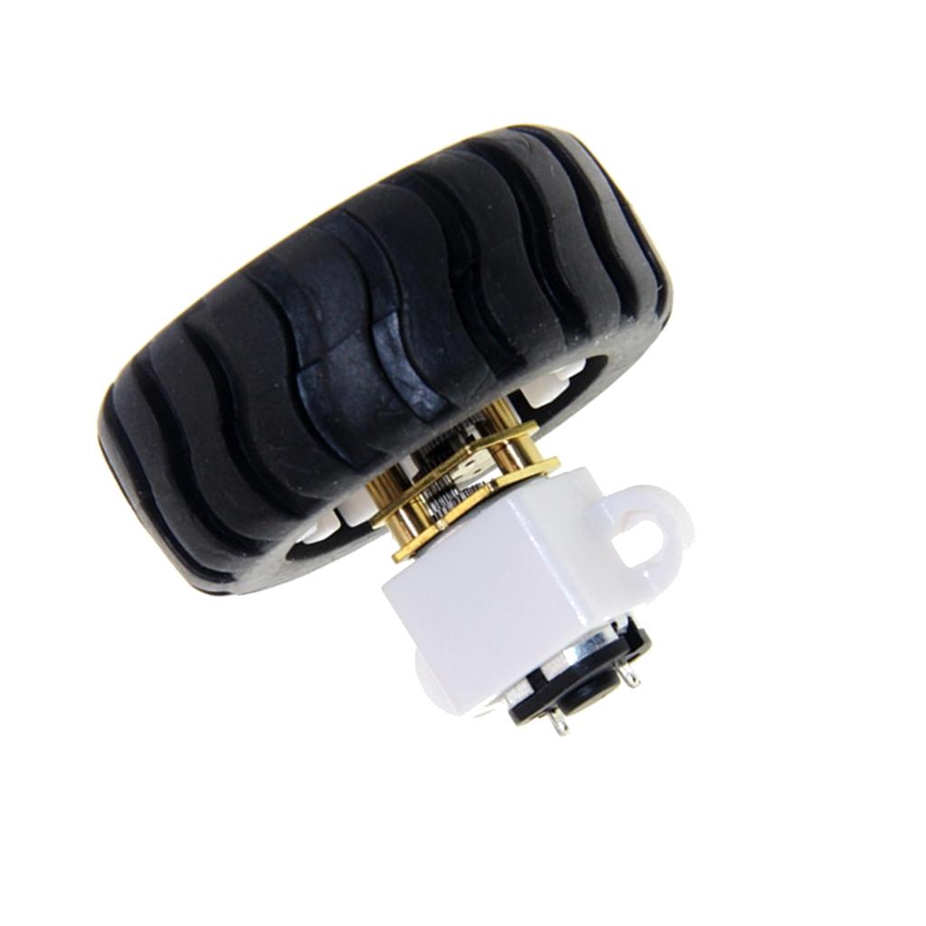 Trục D Lốp Xe Ô Tô Thông Minh Robot Lốp Xe có Bánh Xe với DC 6V Bánh Răng Giảm Động Cơ