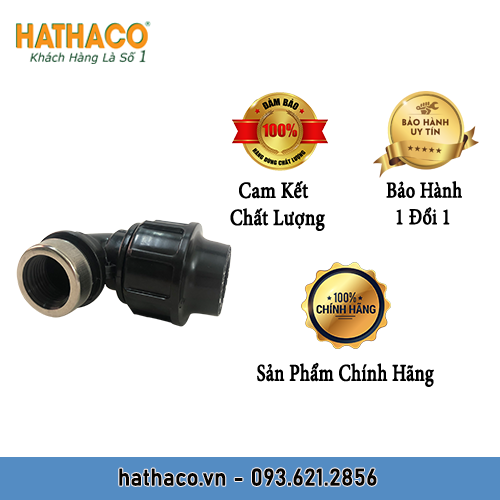 Combo 10 Cút 25 Ren Trong 20 - 25 (ren 1/2&quot; - 3/4&quot;) HATHACO Dùng Cho Ống HDPE