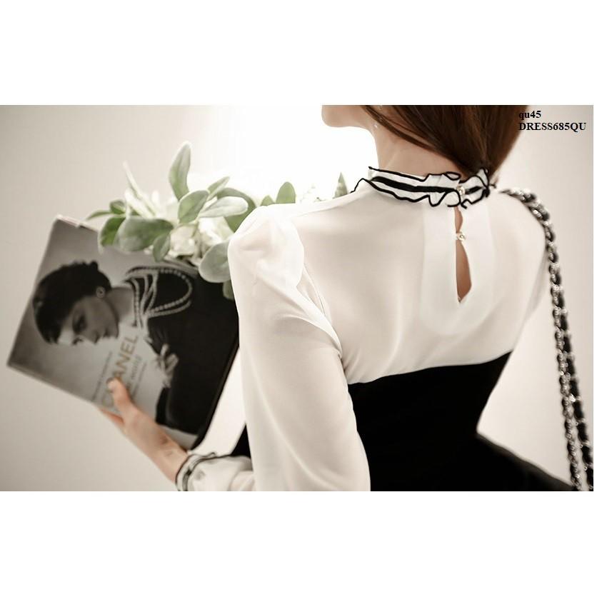 DRESS593 ĐẦM XÒE DỰ TIỆC NHÚN BÈO