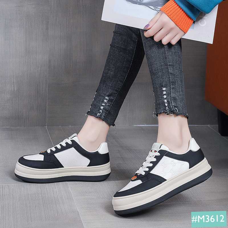 Giày Thể Thao Sneaker Nữ Bánh Mì MINSU M3612 Style Hàn Quốc Độn Đế 5cm Cực Đẹp Khi Đi Chơi, Học