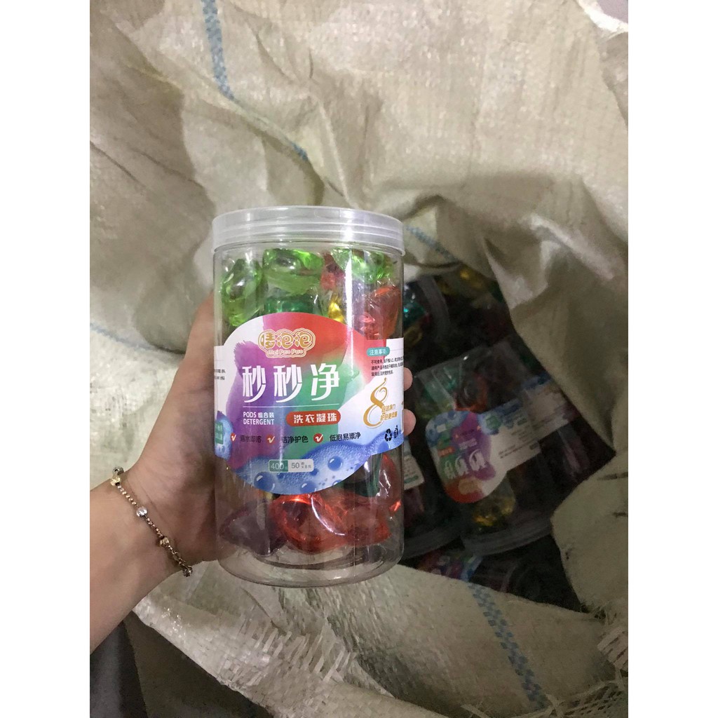 Hộp 30 Viên Giặt Xả Quần Áo Thơm Lừng