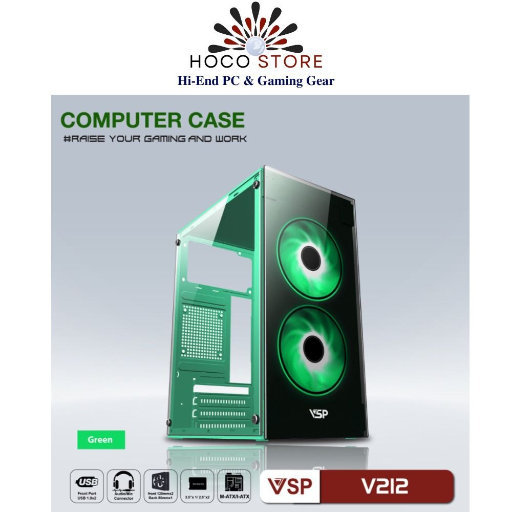 Vỏ Case Máy Tính VSP Home And Gaming V212 - Hàng Chính Hãng