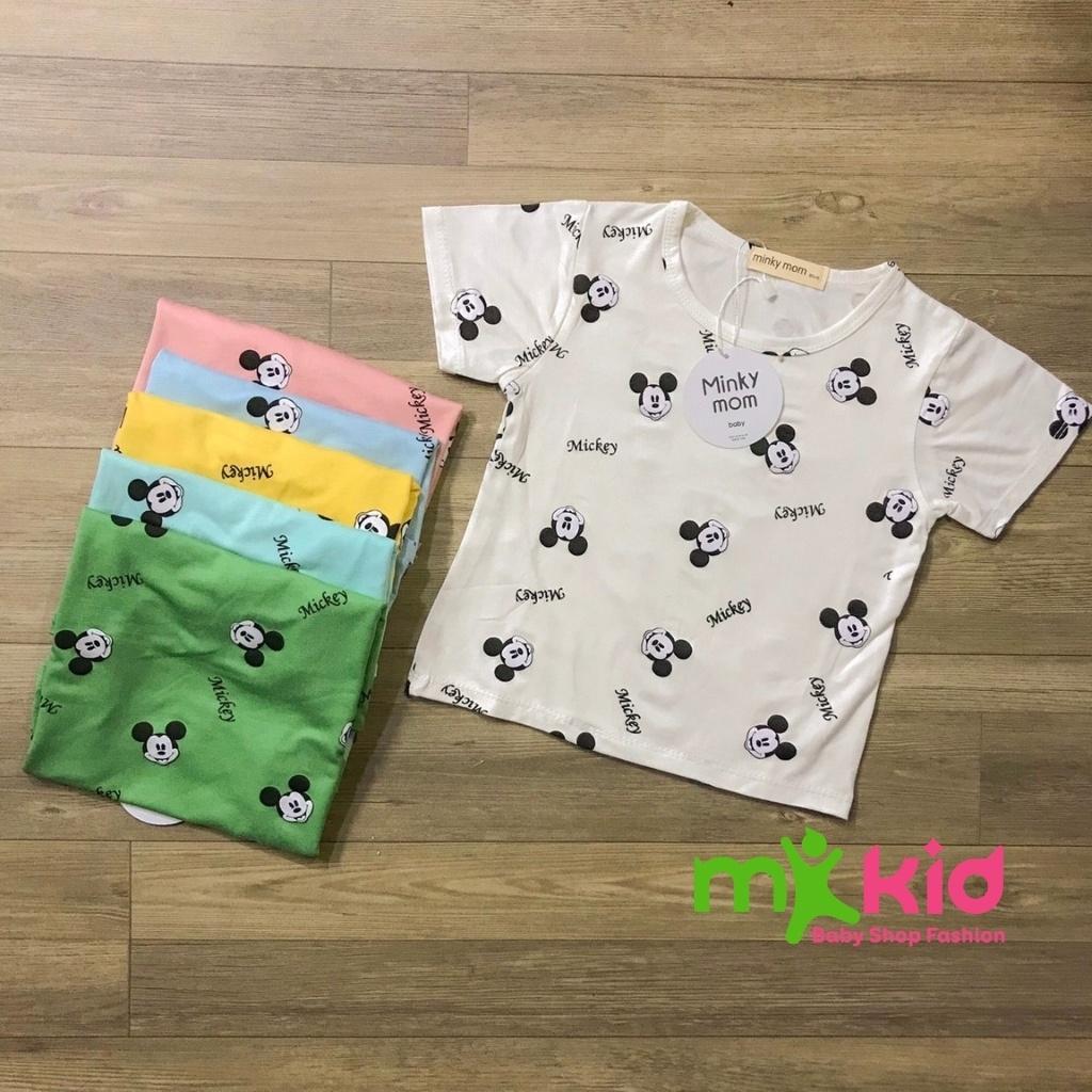 Bộ Cộc Tay Cho Bé FREE SHIP Bộ Minky Mom Cộc Tay Cho Bé Trai Bé Gái Chất Thun Lạnh siêu mềm mịn thoáng mát . .