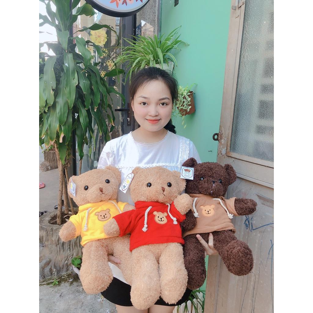 Teddy áo hoodie lông xù cao cấp