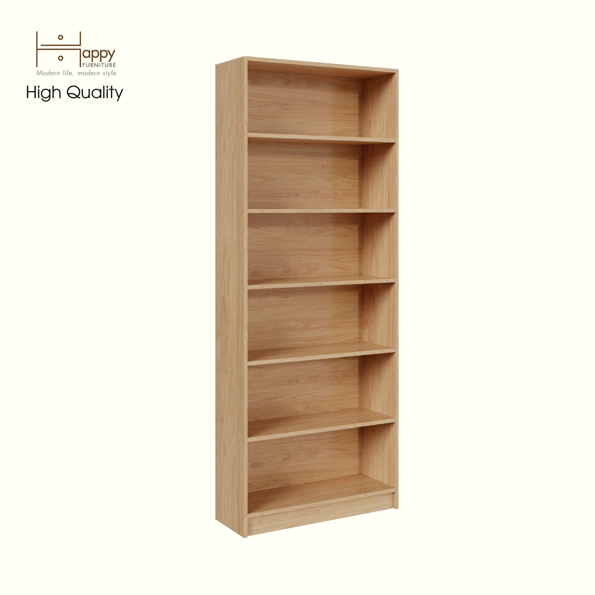 [Happy Home Furniture] CATY, kệ sách 6 tầng,  80cm x 28cm x 202cm (DxRxC), KSA_006
