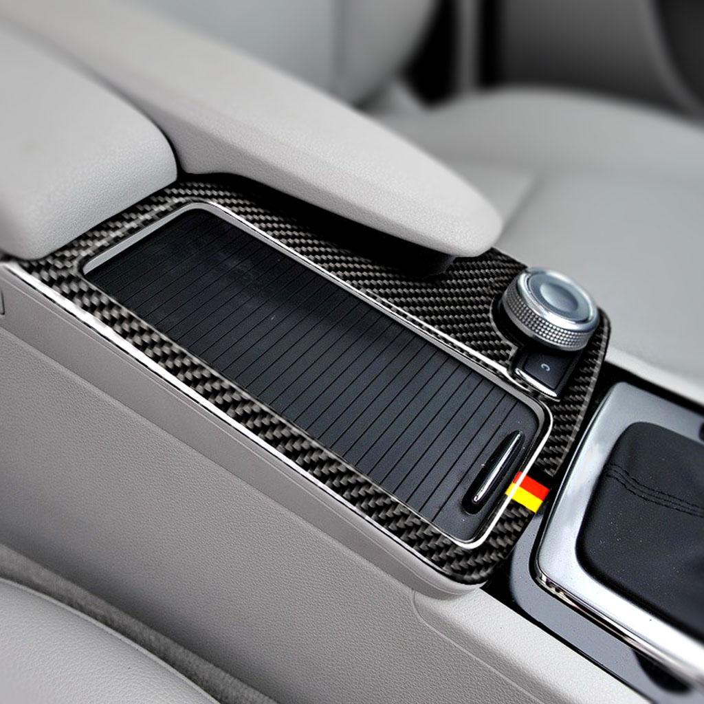 1Pc Gear Panel Protective Trim Carbon Fiber Sticker For W204