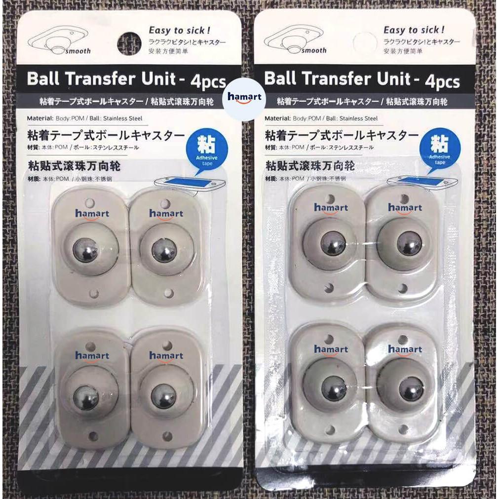 COMBO 4 Bánh Xe Nhựa Bánh Xe Di Chuyển Đồ Vật DÁN 3M XOAY 360° CHỊU TẢI LỚN TIỆN LỢI