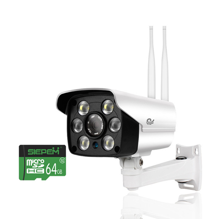 Camera Wifi - Camera IP Yoosee Quan Sát Ngoài Trời 216S 2.0Mpx Có Màu Ban Đêm - Đàm Thoại 2 Chiều - Báo Động Cực Nhạy Kèm Thẻ Nhớ 64Gb Chính Hãng