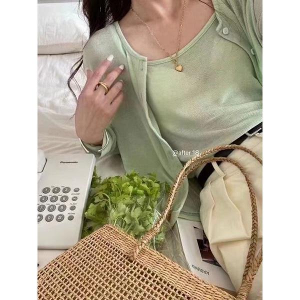Set áo khoác mỏng kèm 2 dây