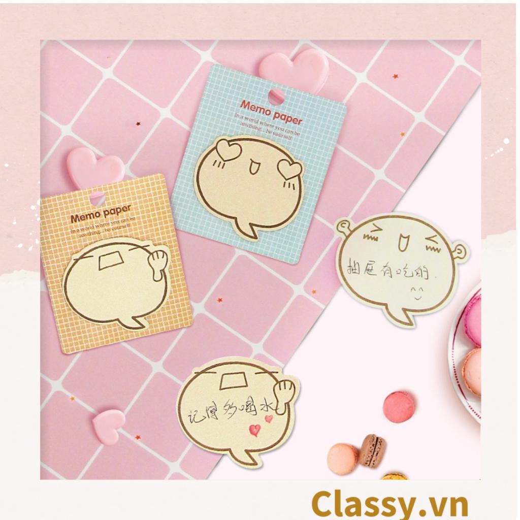 Giấy note, giấy ghi chú Classy hoạ tiết inbox me độc đáo nhiều màu pastel PK1416