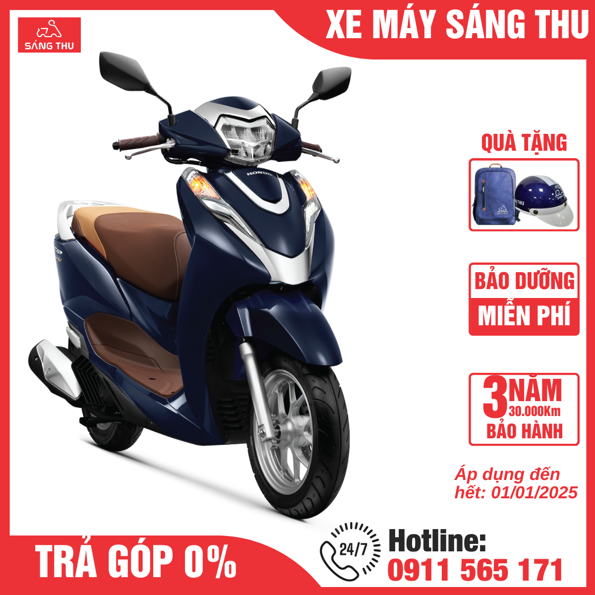 Xe Honda LEAD 125 CC Phiên Bản Cao Cấp