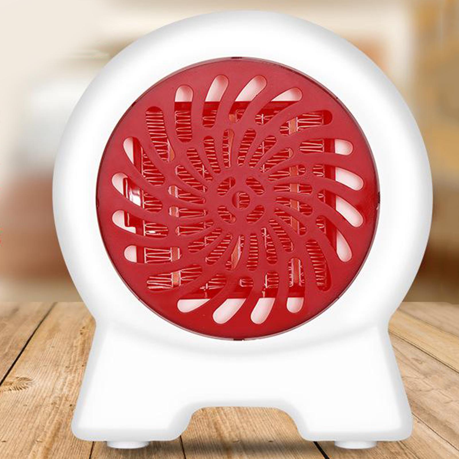Electric Fan Space Heater Portable Winter Warm Home Office Desk 500W