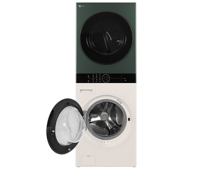 Tháp giặt sấy LG WashTower Inverter giặt 14 kg - sấy 10 kg WT1410NHEG - HÀNG CHÍNH HÃNG - CHỈ GIAO HCM