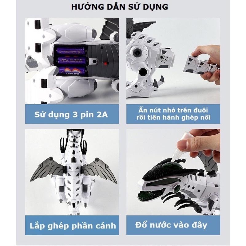 Khủng Long Robot Có Hiệu Ứng Phun Lửa Kích Thước Lớn - Đồ Chơi Giải Trí Cho Trẻ Em