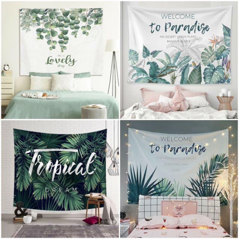 Bộ sưu tập Phong cách Tropical: thanh bình, dễ chịu - Tranh vải treo tường decor phòng (TẶNG kèm 01 bộ móc )