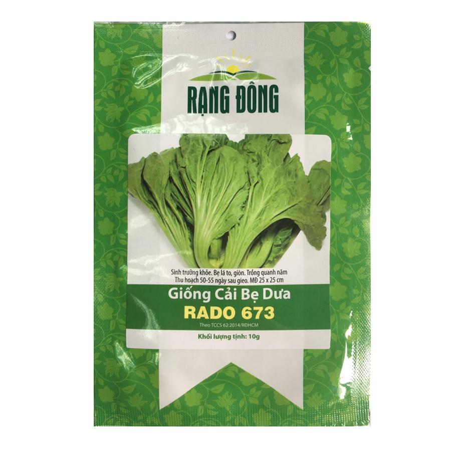 Cải bẹ dưa Rado 673 10gr - RẠNG ĐÔNG - bắp cuộn lớn và chắc, năng suất cao, ăn rất ngon không bị đắng - Trồng quanh năm