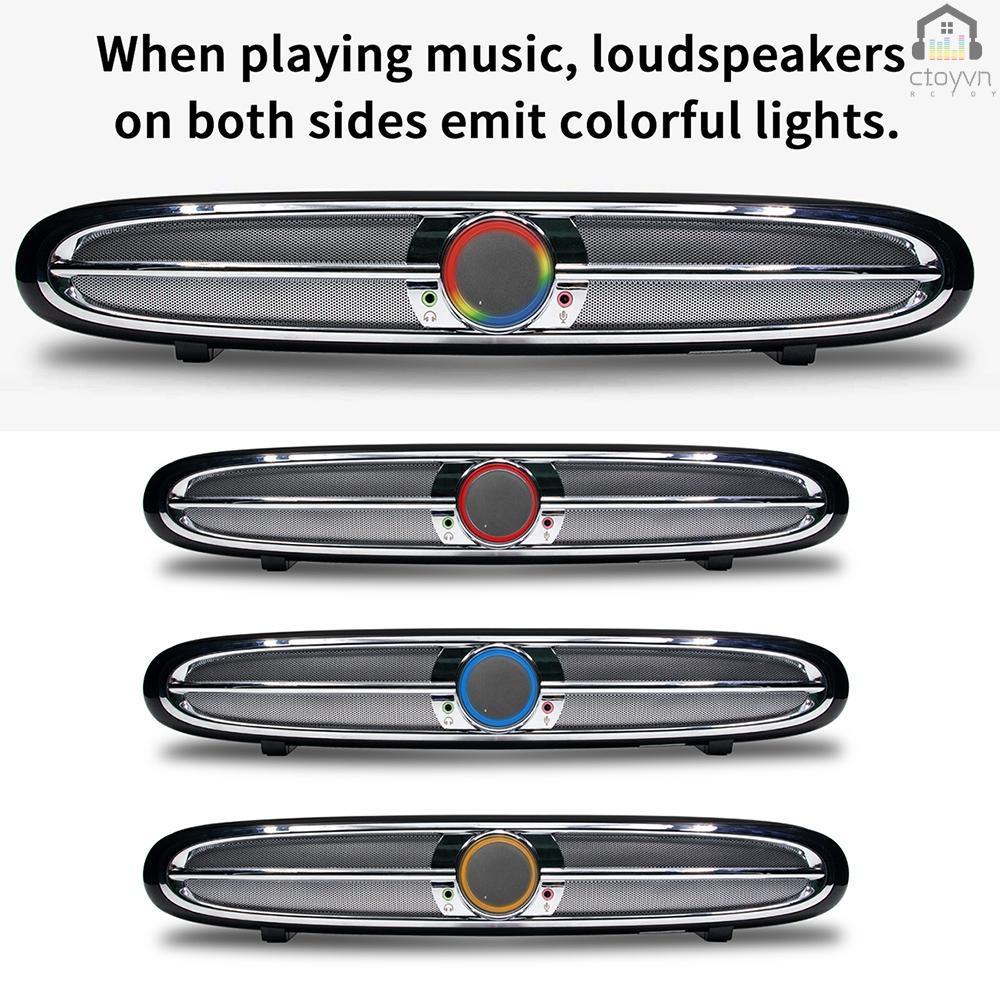 Loa âm thanh Smalody cổng USB 3.5mm 10W có micro cho máy tính TV