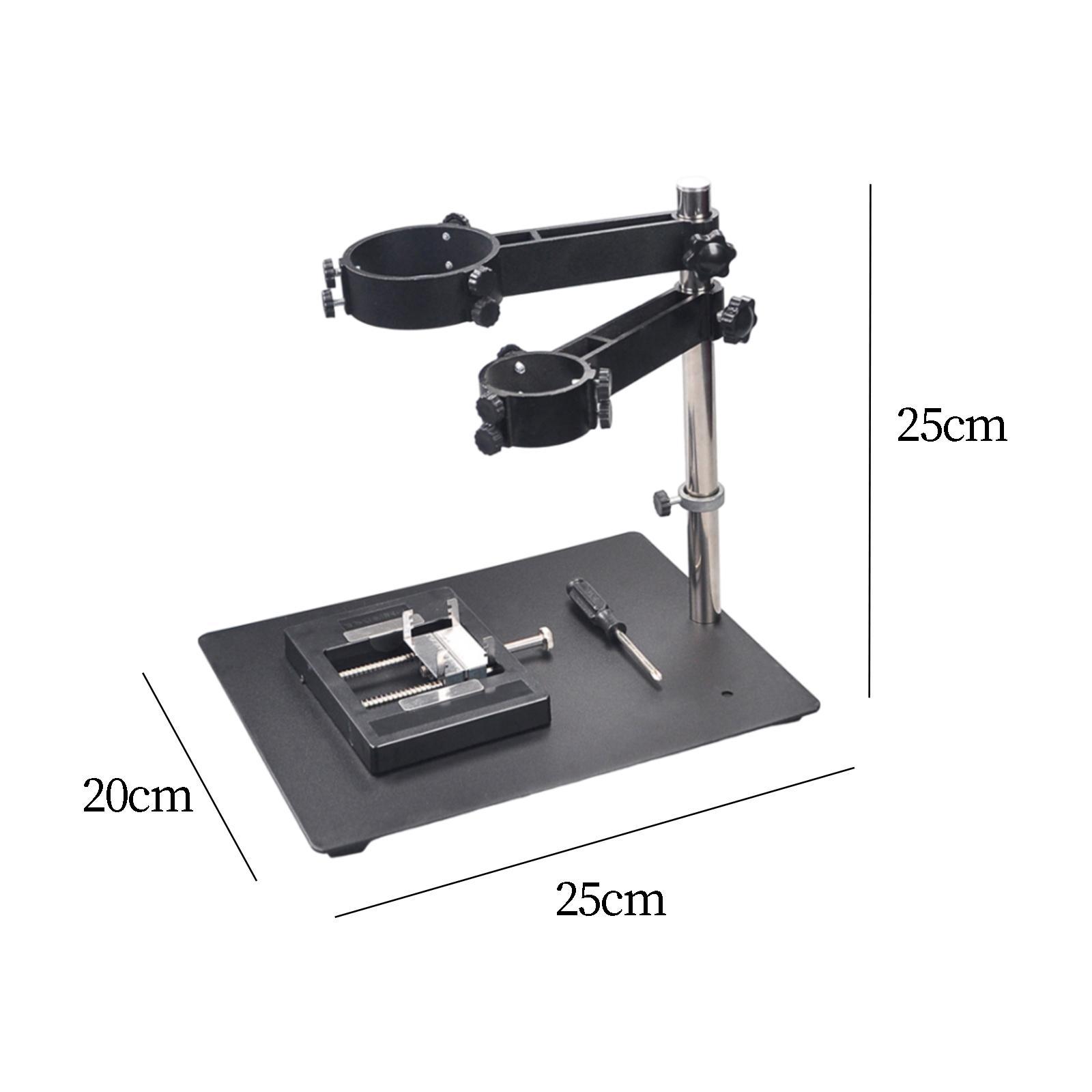 Air Heat Bracket Rack, Hot Air Heat Clamp with 2 Fixtures, Foldable Multipurpose, Adjustable Portable Hot Air Heat Stand for Desktop Soldering