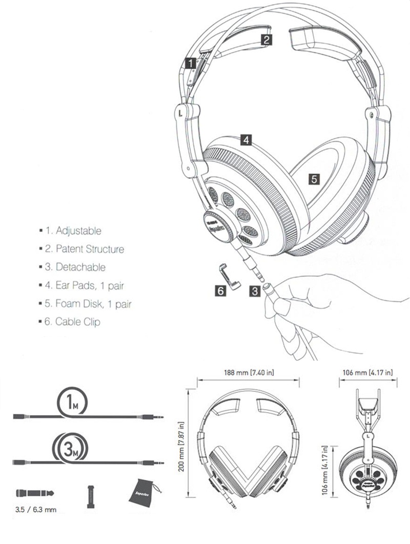 Tai Nghe Kiểm Âm Superlux HD668B AZONE