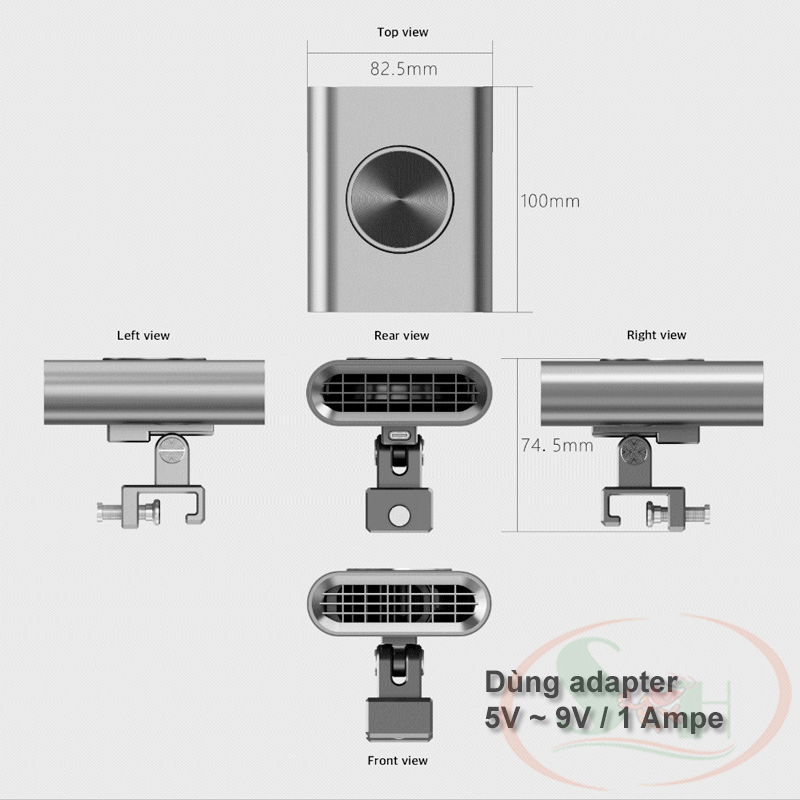 Quạt Chihiros Cooling Fan Bluetooth tản nhiệt làm mát nước bể cá tép thủy sinh