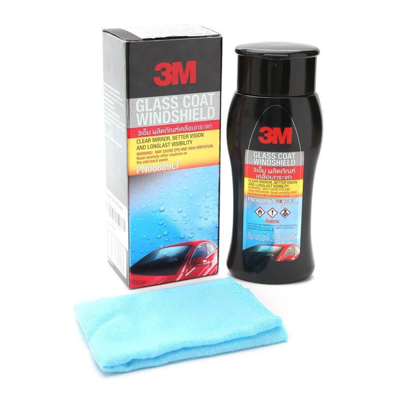 Combo Dung Dịch Chống Bám Nước Kính Xe 3M 08889 LT 200ml Và Xà Bông Rửa Xe 3M Car Wash Shampoo 1L +Tặng Sáp - 3M Long Vu