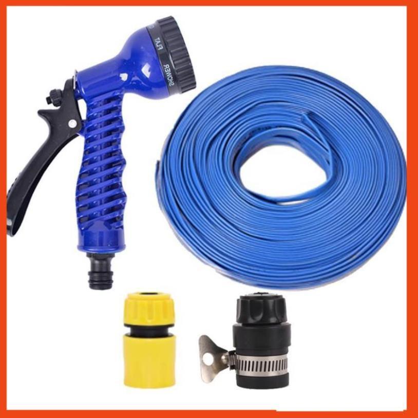 Bộ dây tăng áp 3 lần vòi xịt nước rửa xe, tưới cây loại 15m 206843
