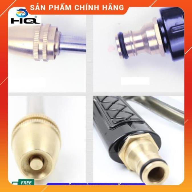 Bộ vòi xịt nước tưới cây đa năng 8 chế độ kèm dây tưới dạng lò xo co dãn 318814 loại 10m