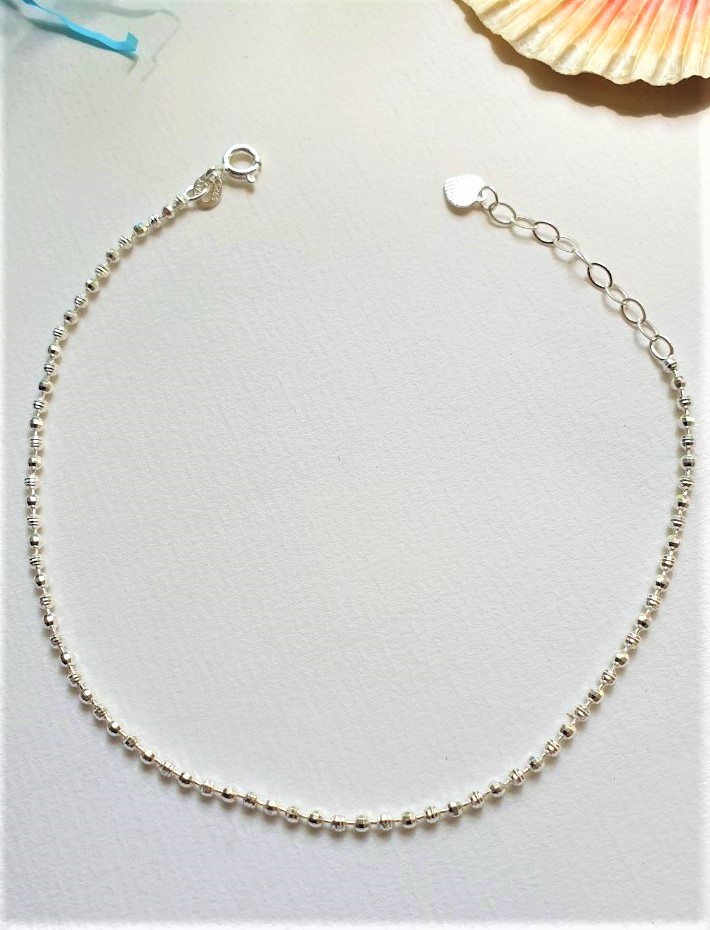 LẮC CHÂN BẠC NgọcHY - Bi Bạc 3mm