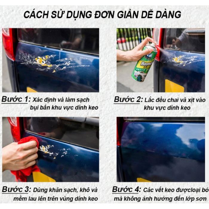 Chai xịt tẩy rửa keo ô tô – Remove of Sticker