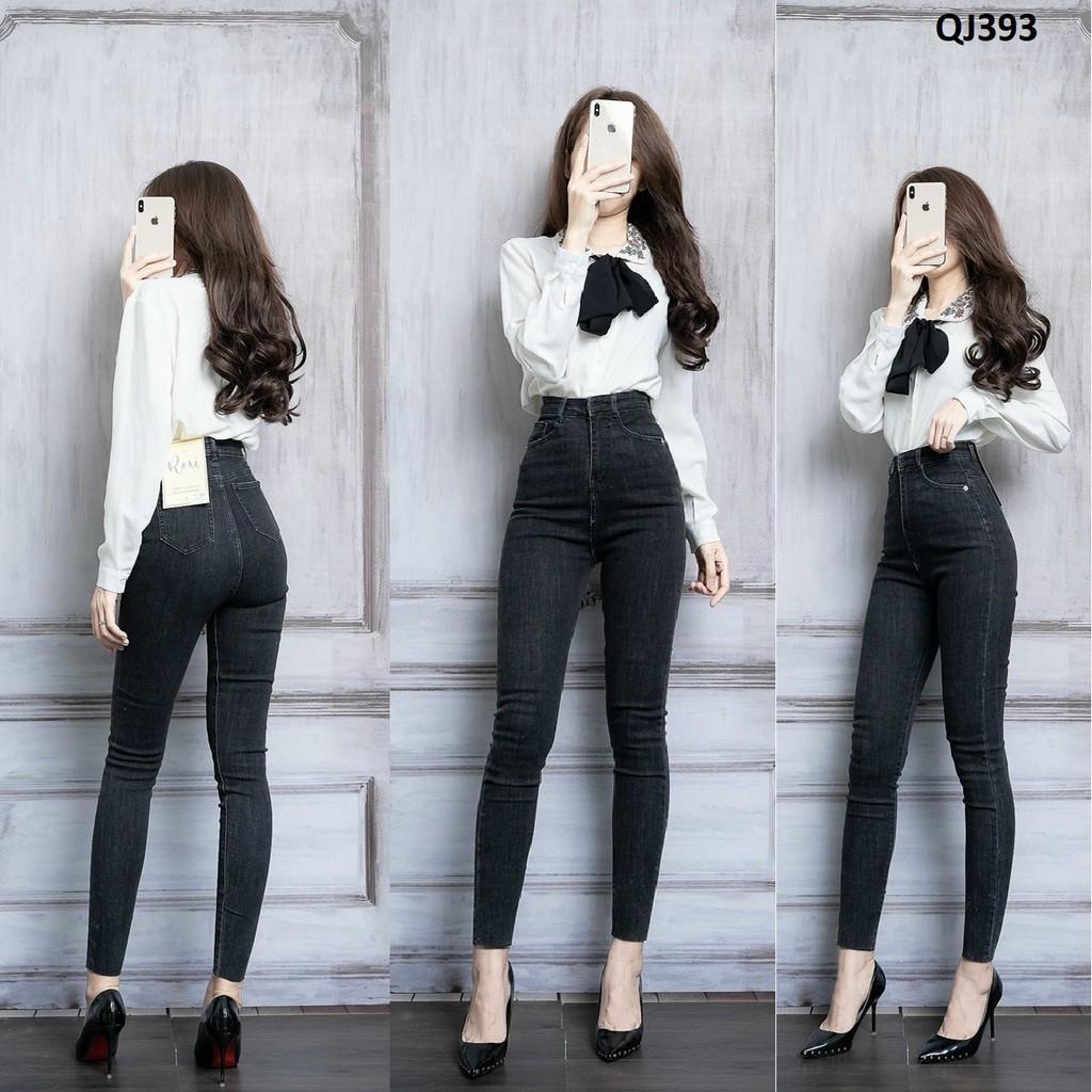 Quần Jeans Skinny Lưng Siêu Cao Dáng Đẹp QJ393